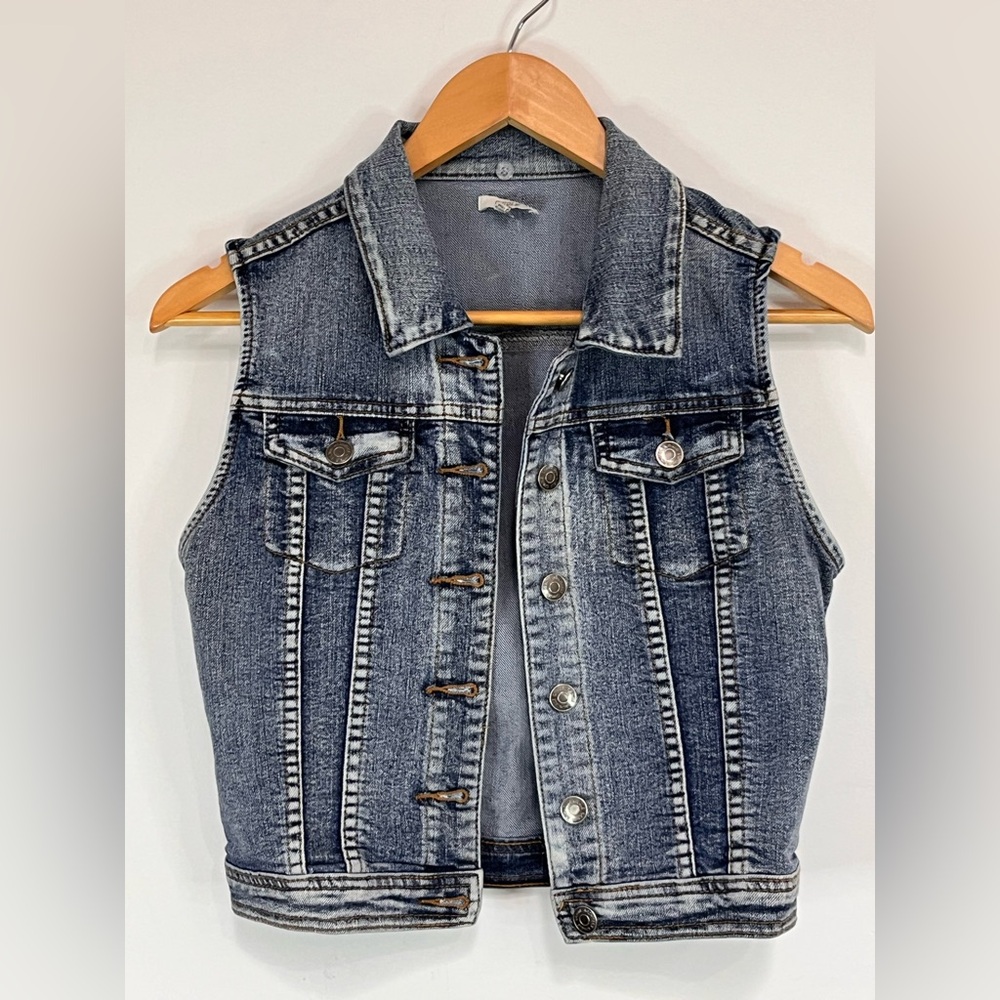 Chiqle Blue Denim Vest